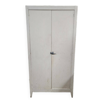 Vintage Parisian Armoire Painted in White
