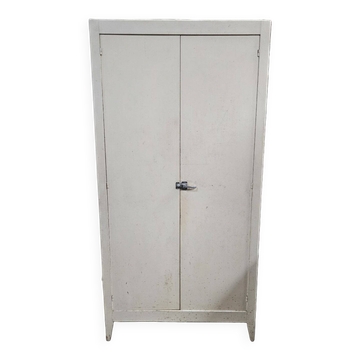 Vintage Parisian Armoire Painted in White