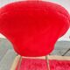 pair of vintage armchairs (red fur)
