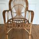 Fauteuil en rotin adulte années 60/70