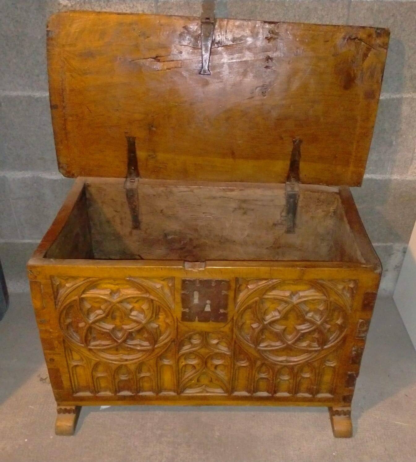 Ancient Gothic chest