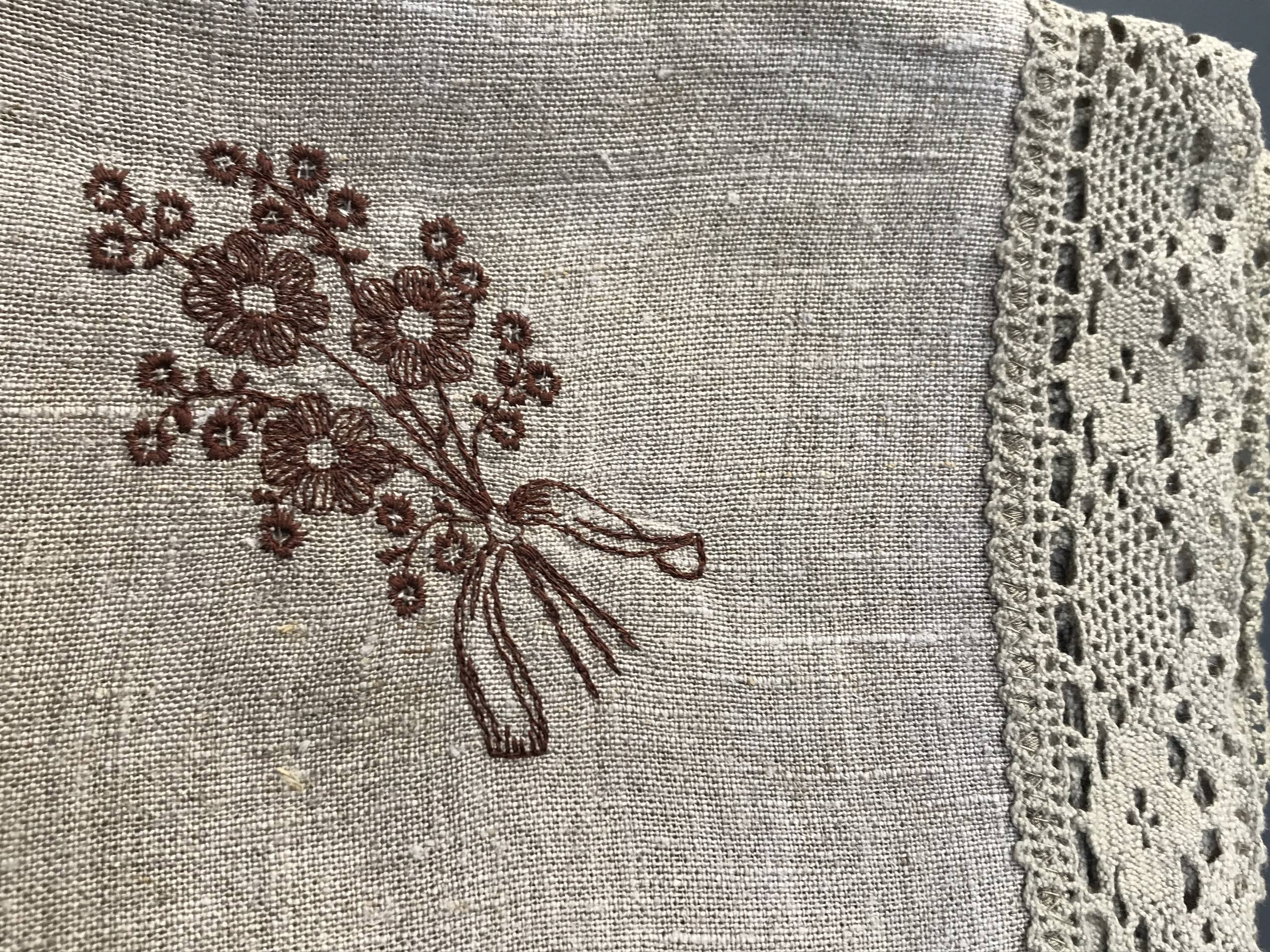Embroidered and crocheted napkins Poland
