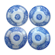 Set of 4 Sarreguemines Jardinière deep plates