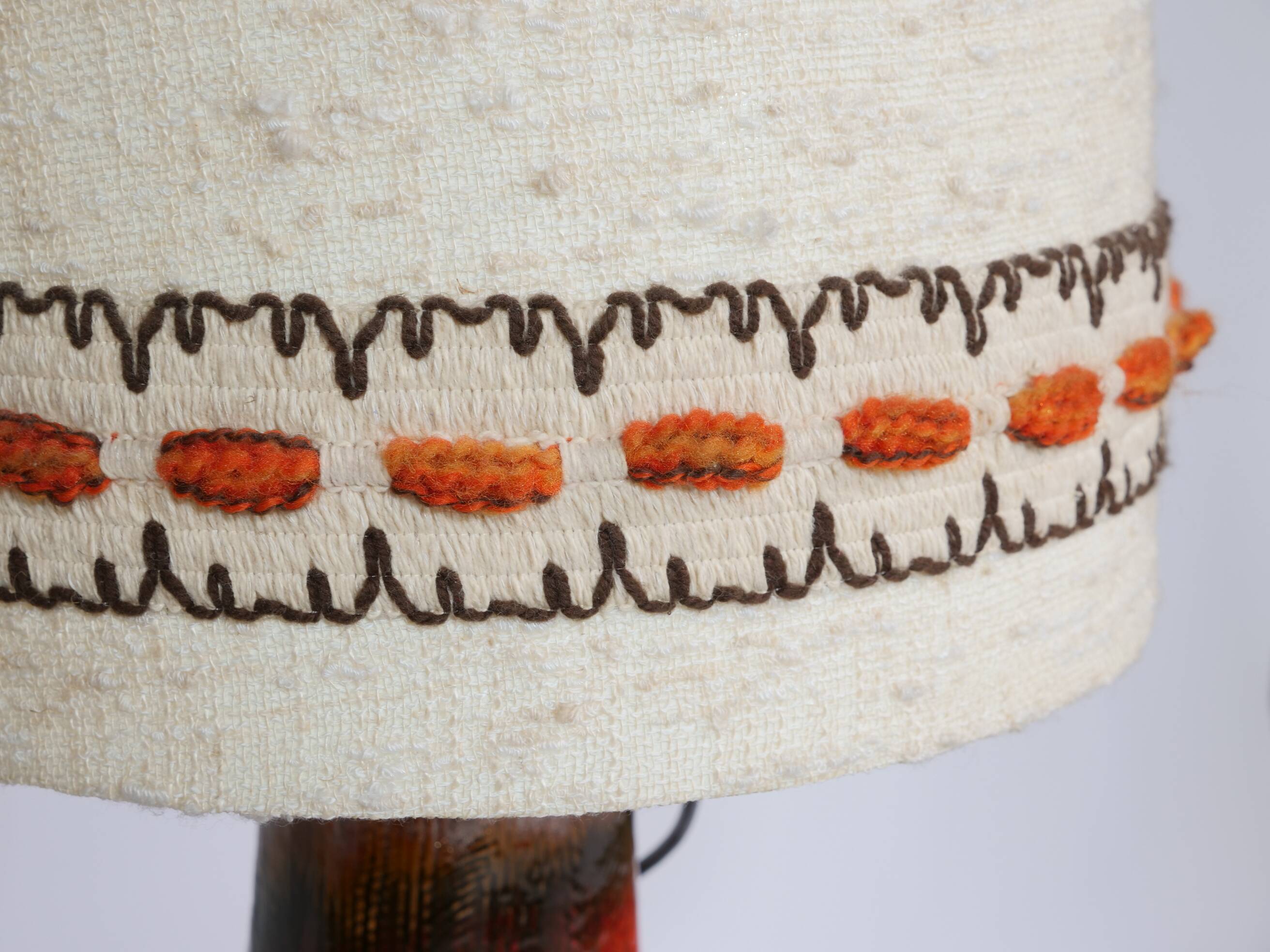 German Fat Lava ceramic floor lamp by Hülstadt Leuchten, 1960s