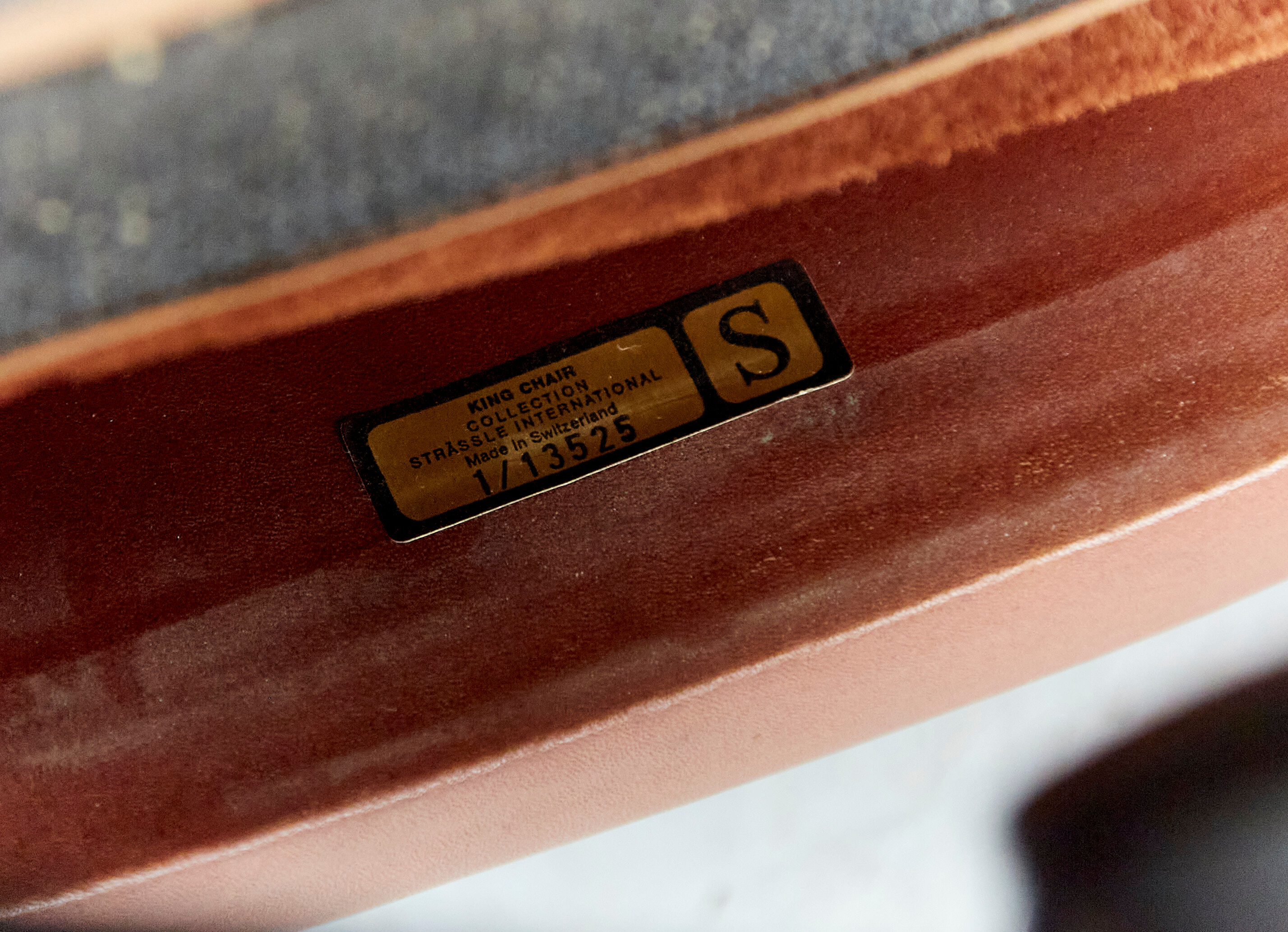 Vintage King Chair by André Vandenbeuck for Strässle