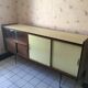 Yellow formica sideboard