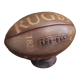 Vintage leather rugby ball