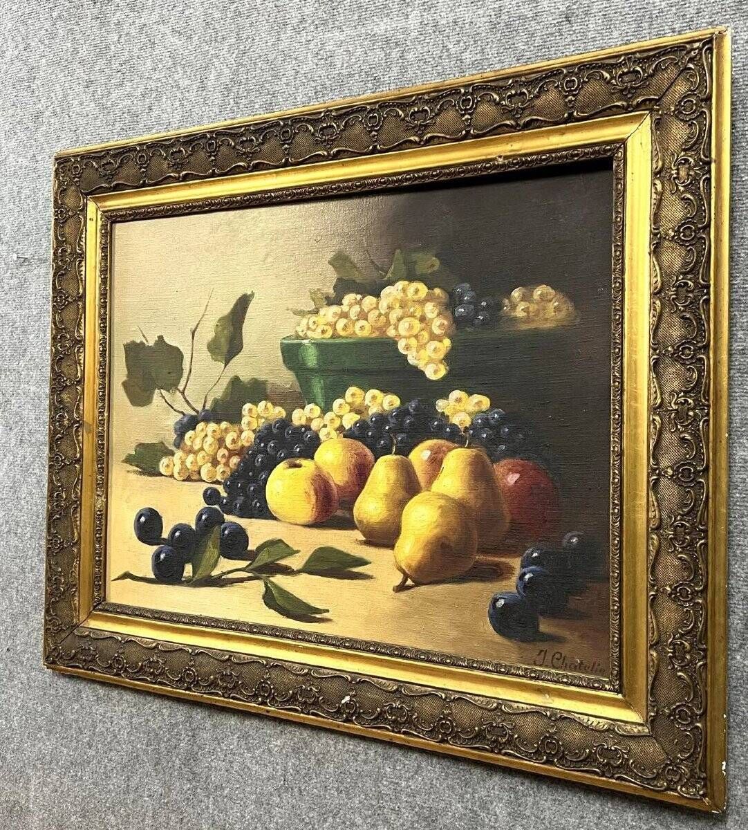 Oil painting still life with fruits (B)