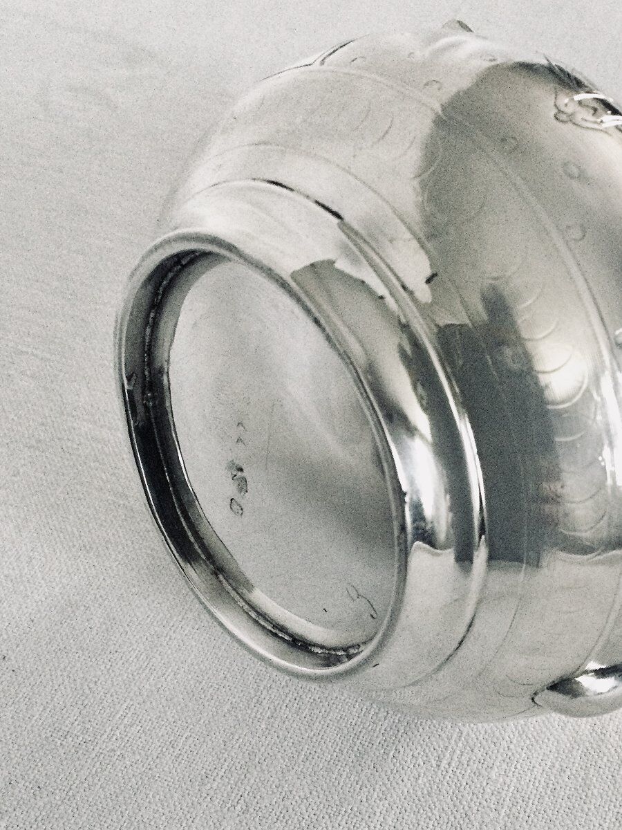 Solid silver teapot Emile Hugo