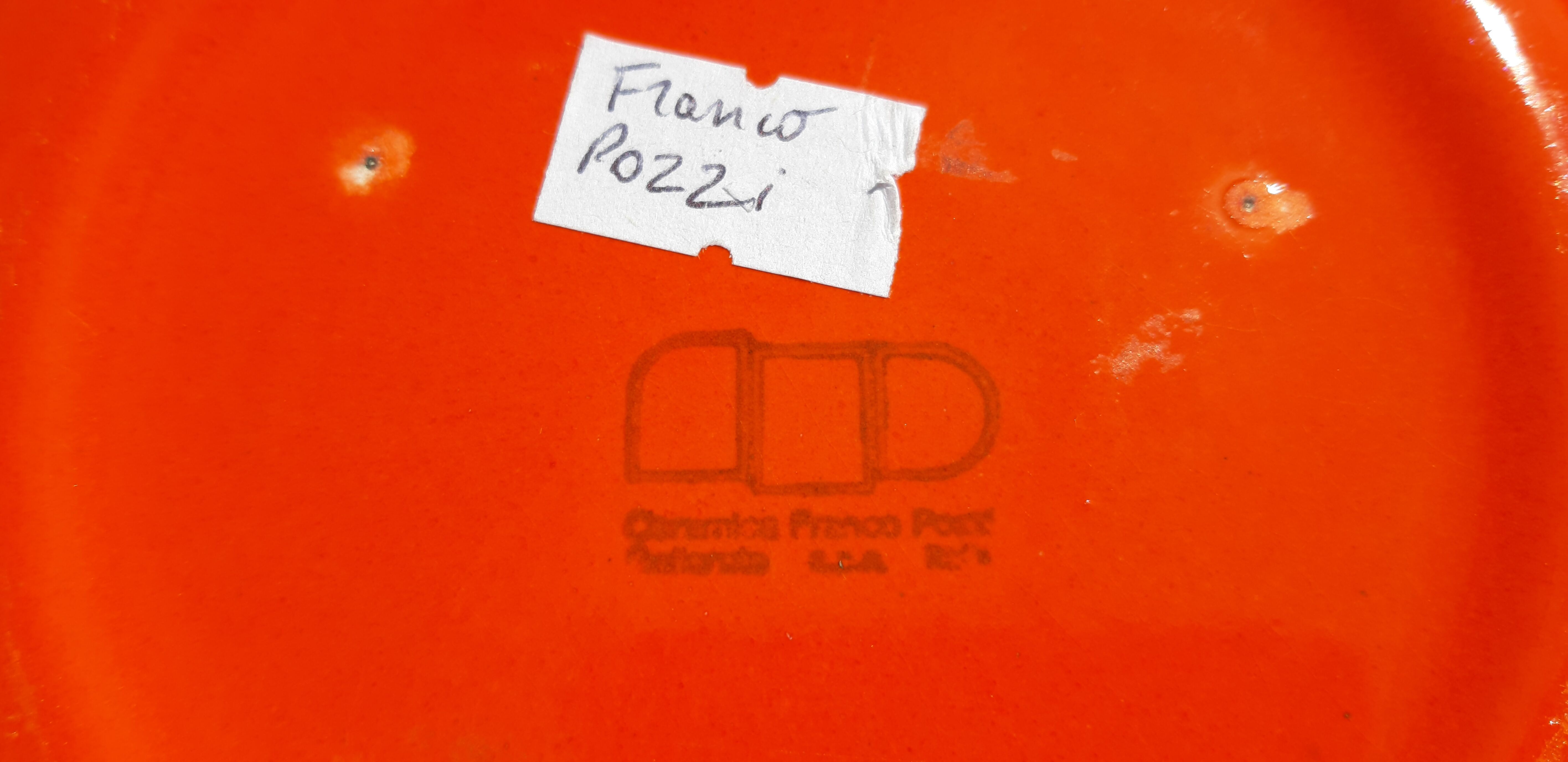 Vintage Vase in Faience by Franco Pozzi