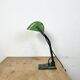Lampe de banque vintage en émail vert, années 1950