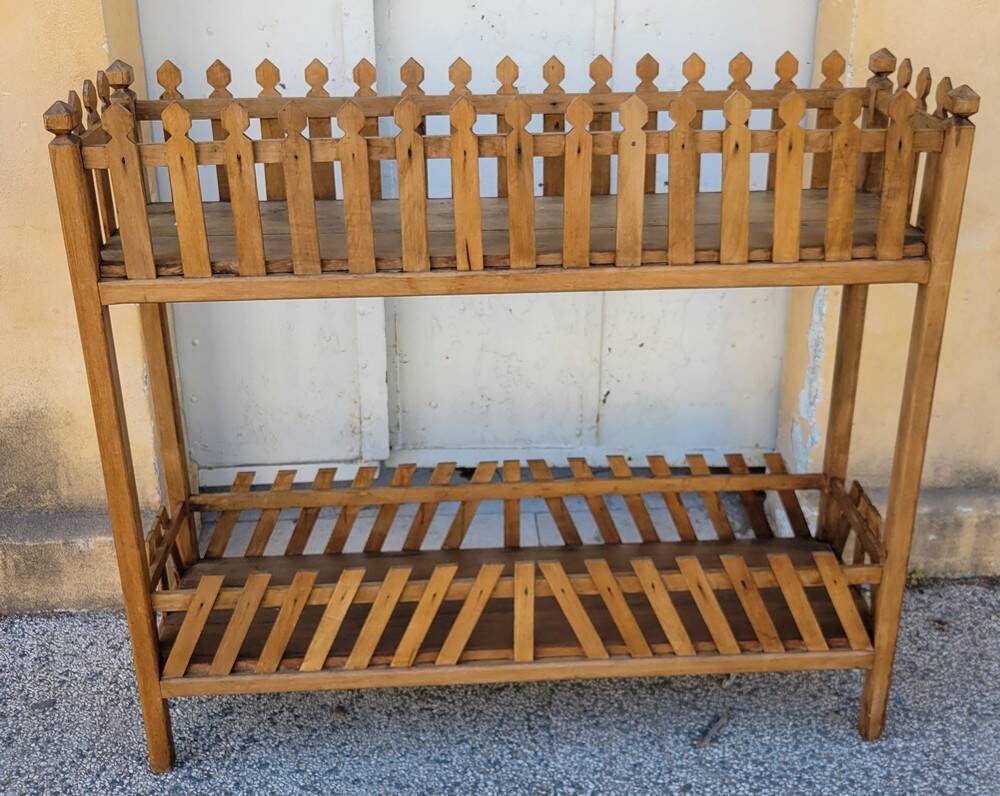 Wooden planter on stand