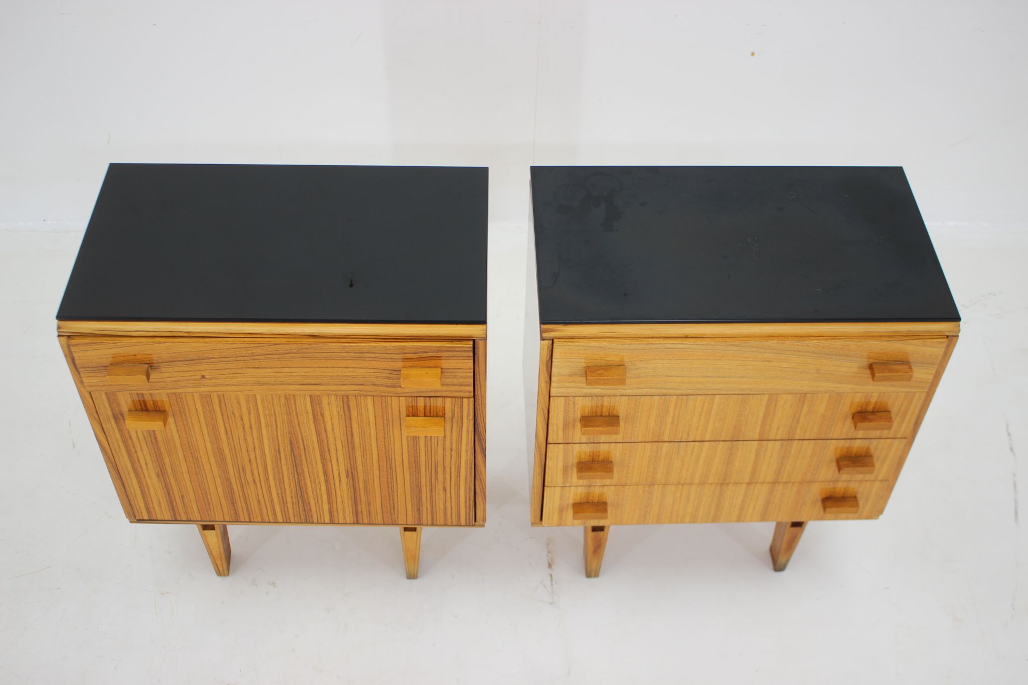 1960s Frantisek Mezulanik Pair of Chest of Drawers, Czechoslovakia
