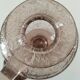 Biot candle holder vase in powder pink blown bubble glass.