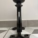 Brutalist double candle holder wrought iron