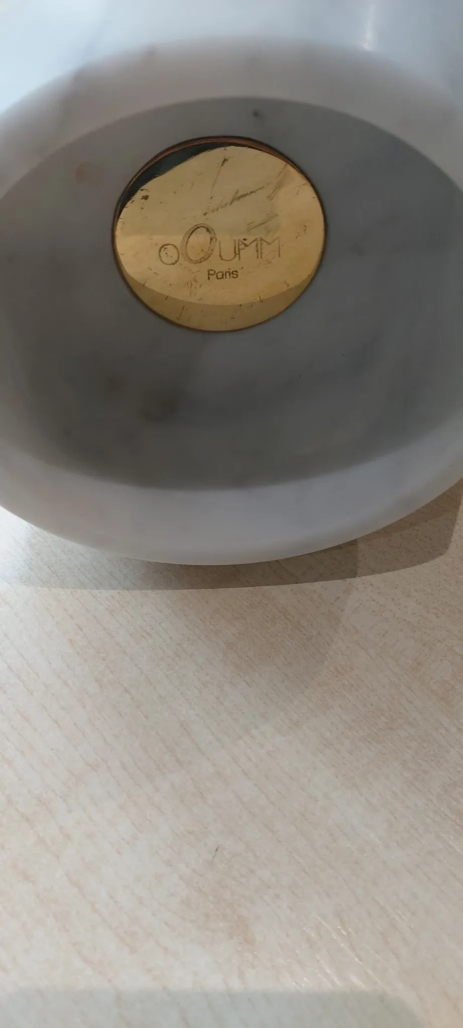 Octans marble candle holder from Ooumm