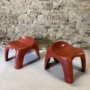 Paire de tabourets EFEBO par Stacy Dukes pour Artemide, 1960