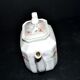 Old Paris porcelain herbal tea pot – hand-painted polychrome decoration, 19th century