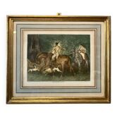 Print, Lost hunters, early XX century