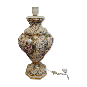 Pied de lampe capodimonte