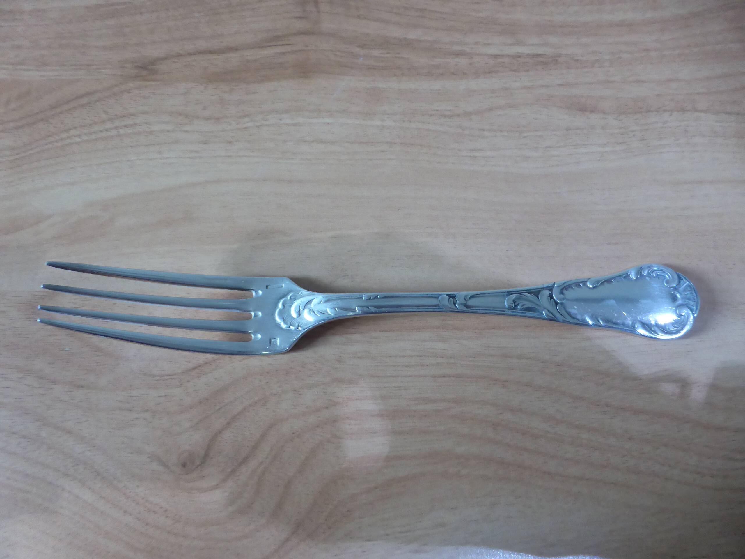 Silver-plated metal fork Christofle 240556