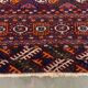 Antique turkmen tekke rug, 144x97 cm turkoman bokhara red black beige