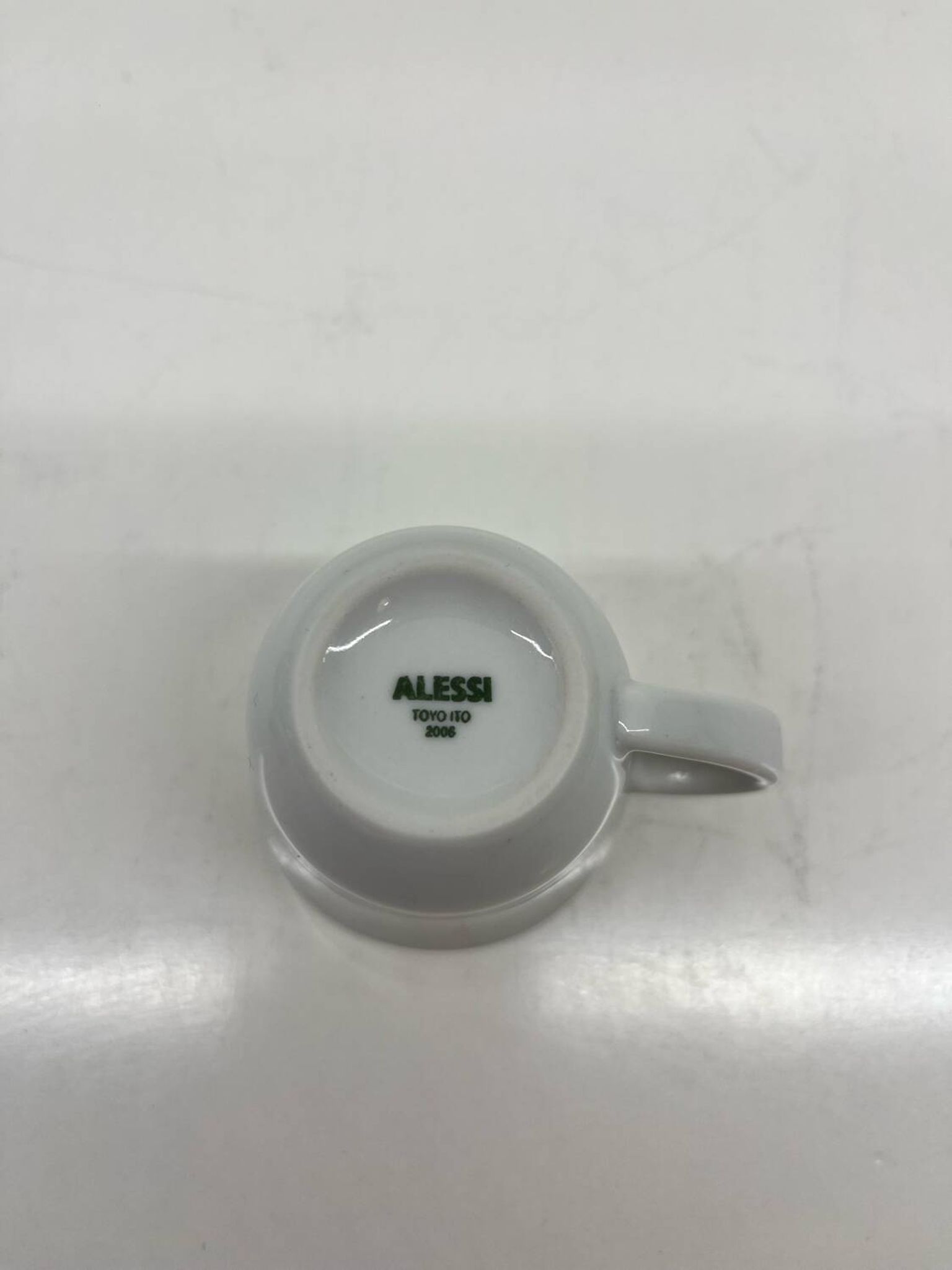 Set of 6 Alessi moka cups – KU – Toyo Ito – White porcelain – From