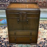 English Art Deco oak bar - 1930s