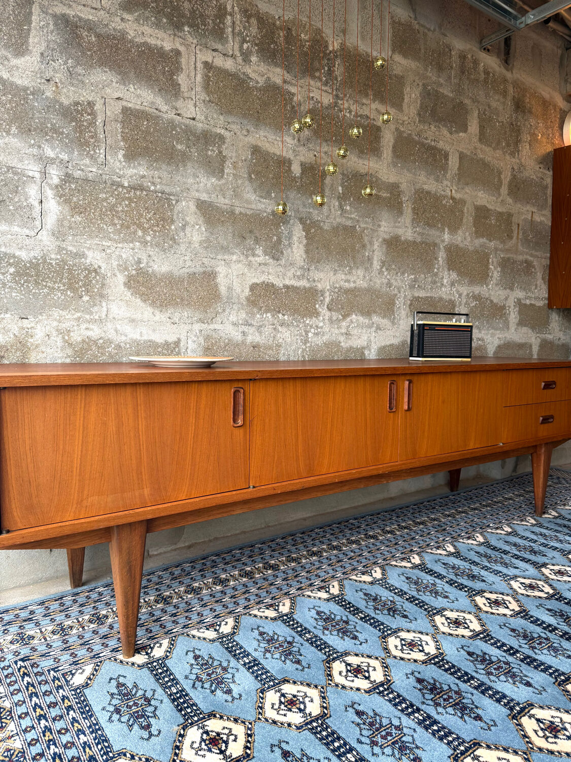 Vintage Scandinavian teak sideboard, 1960.