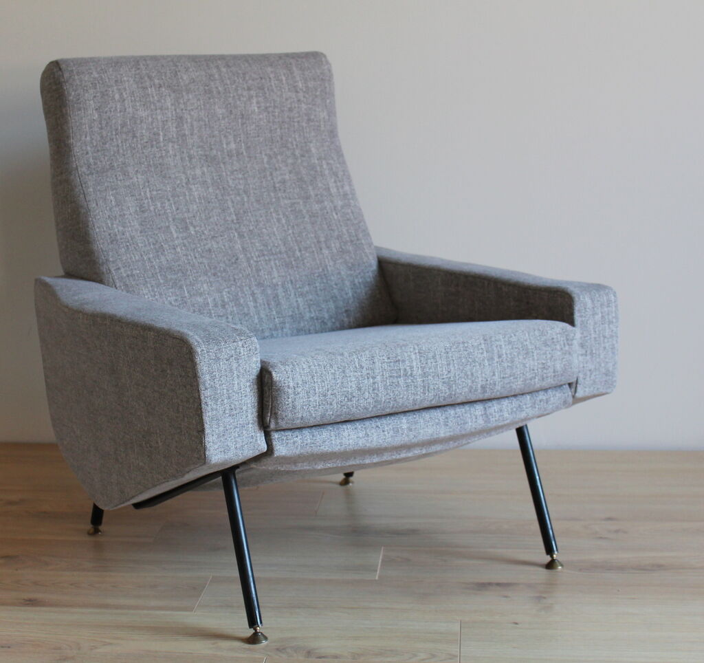 Pair of armchairs Troika by Paul Geoffroy and published by Airborne 50