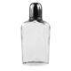 Art Deco hip flask, crystal, France, 1930s
