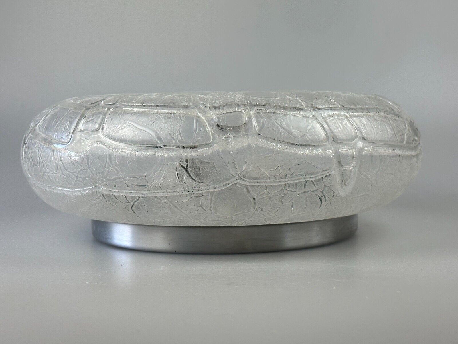 60s 70s ceiling lamp Plafoniere Ice Glass Doria Germany Space Age Design