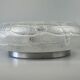 60s 70s ceiling lamp Plafoniere Ice Glass Doria Germany Space Age Design