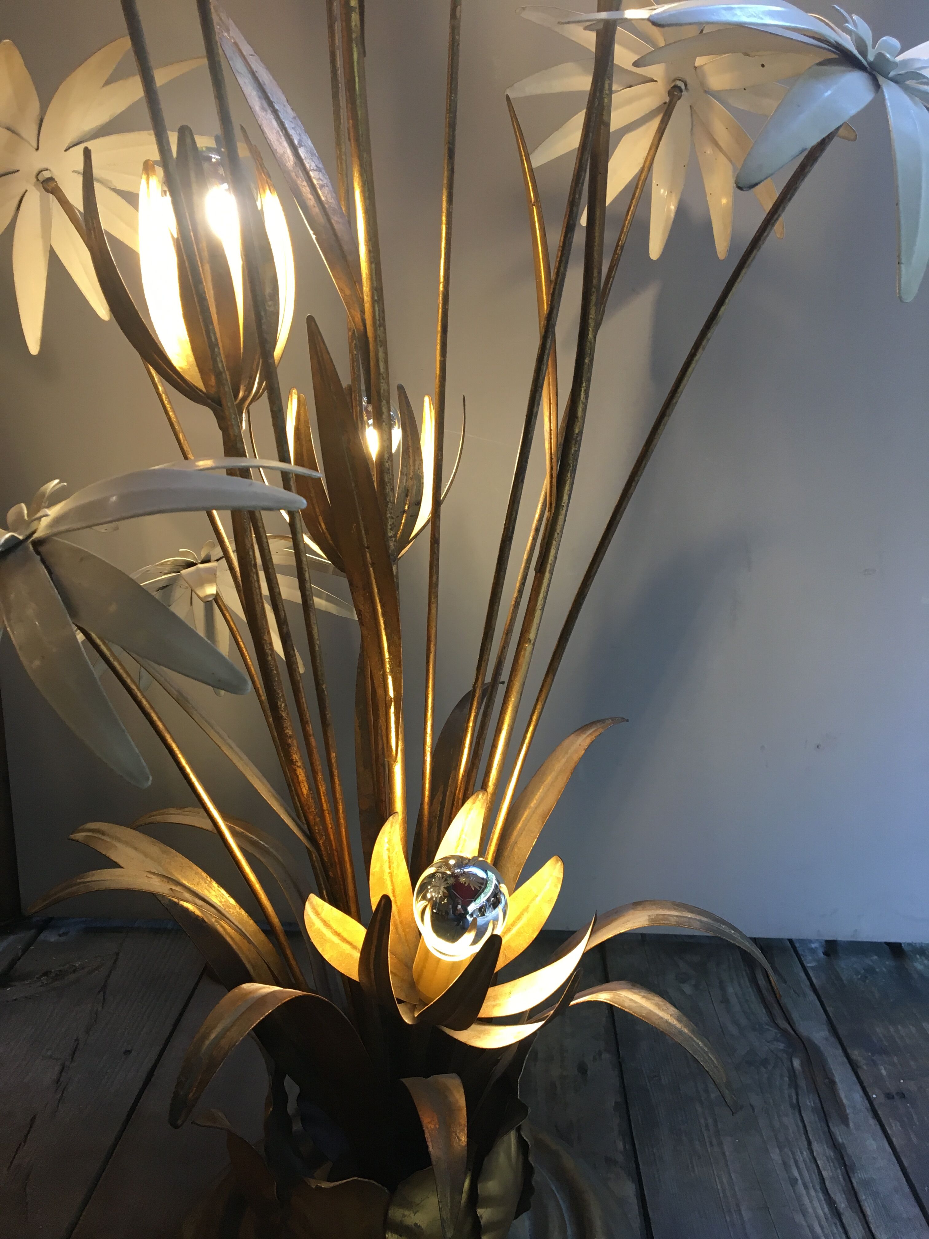 Lampadaire floral Hans Kögl, 1970