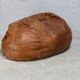 XL leather pouf, 70s, Italy.