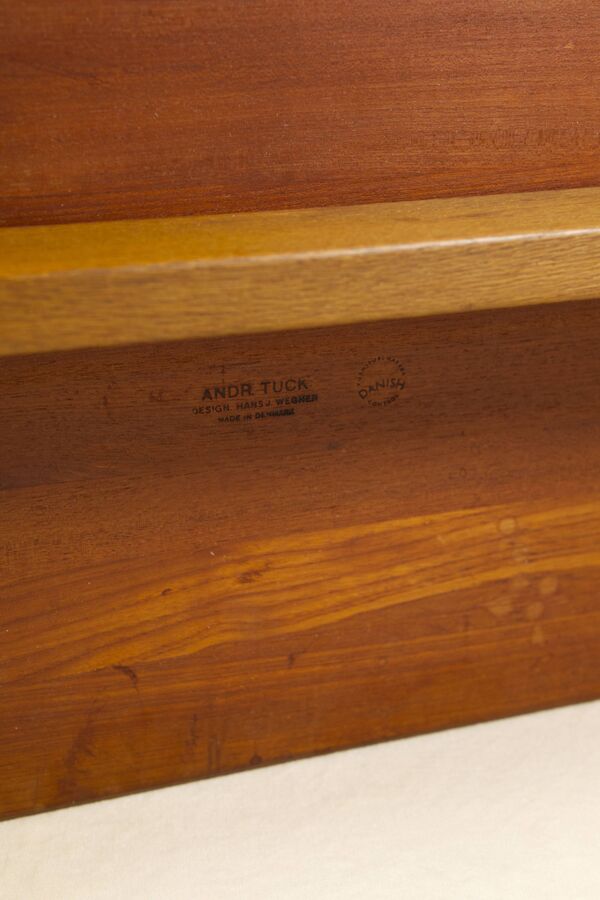 Table basse en teck massif et chêne AT-15 de Hans Wegner pour Andreas Tuck