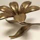 Solid brass flower forming ashtray design 60s/70s