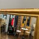 Antique gilded fireplace mirror