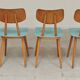 Lot de 4 chaises bois TON Bystrice ( Thonet ) bleu clair , lot 2