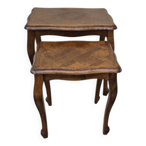 2 tables gigognes en - bois