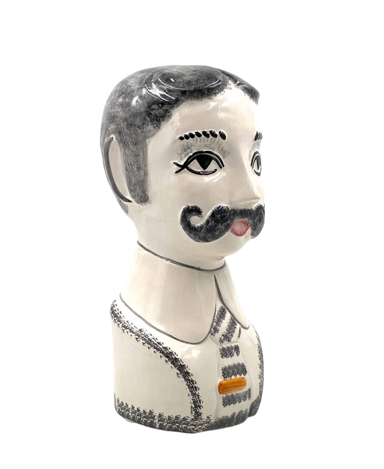 Tarcisio Tosin, Two half-bust sculptures, La Freccia, Vicenza Italy 1960s