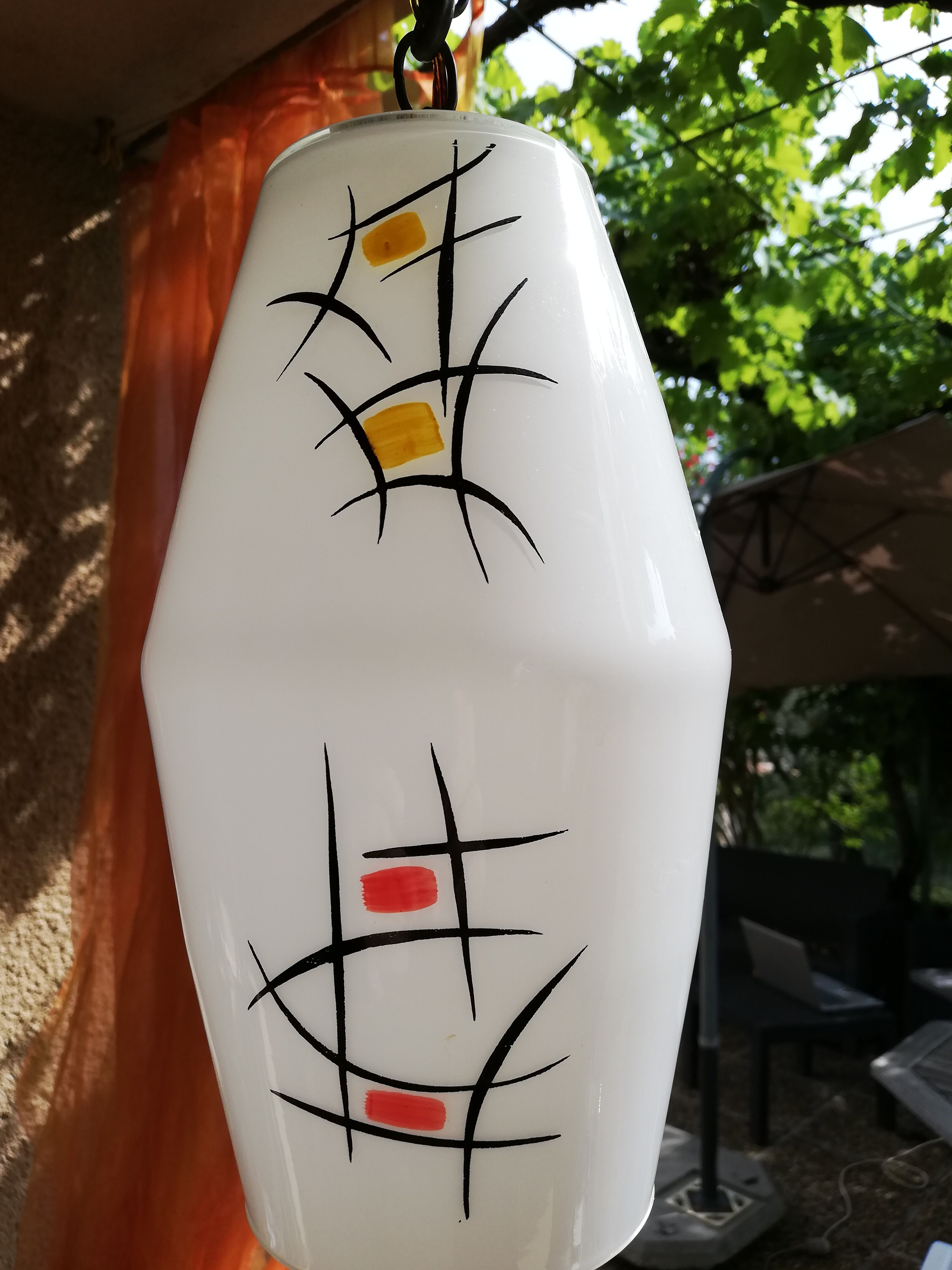 hanging lamp colorful Zen patterns 60