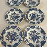 6 English porcelain plates "Windsor" Ridgway 1792 Staffordshire