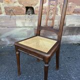 Set of 4 French chairs louis XVI vintage 30s Provence