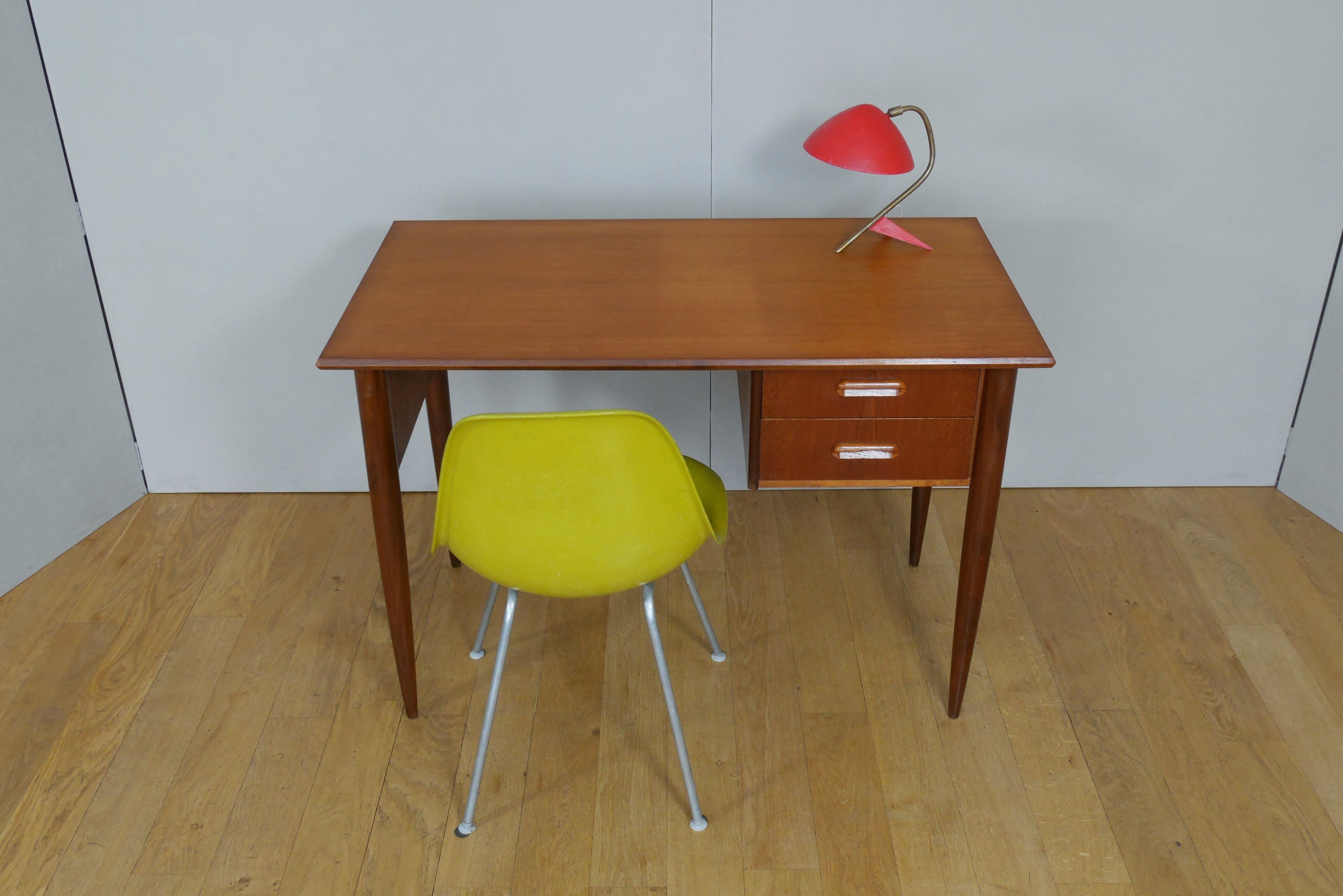 Scandinavian desk in teak from the 60s