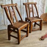 Chinese handcrafted elm chairs