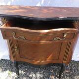 Console demi lune marqueté style louis VI