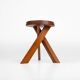 Model S31 Stool in Elm Wood by Pierre Chapo, 1974