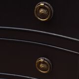 Black console hall table