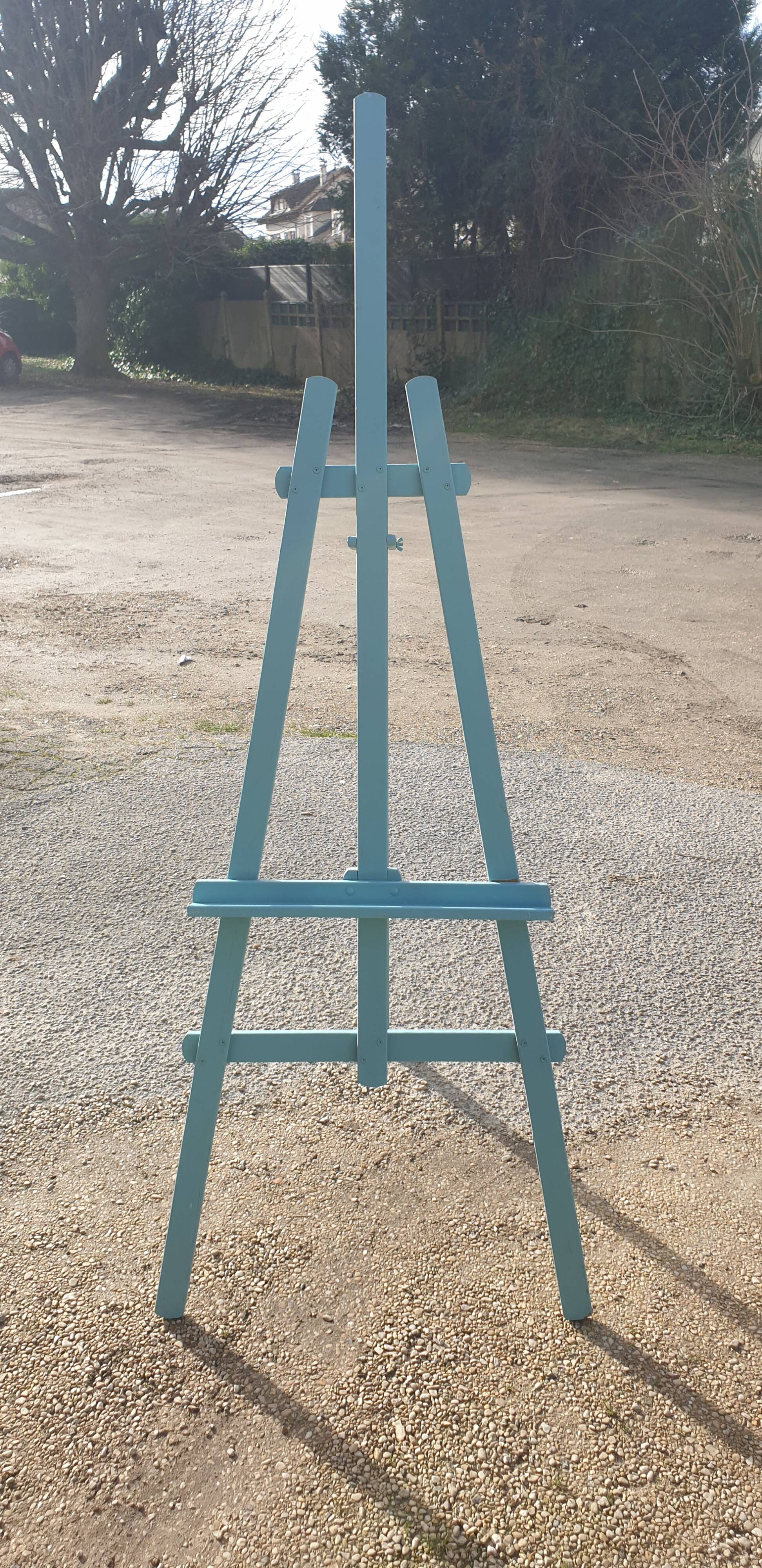 Painted wooden easel